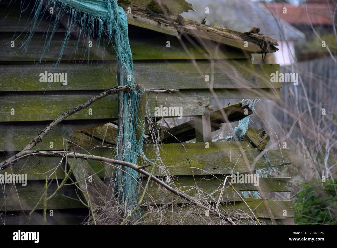 detail of abandoned shed, suffolk, england Stock Photo