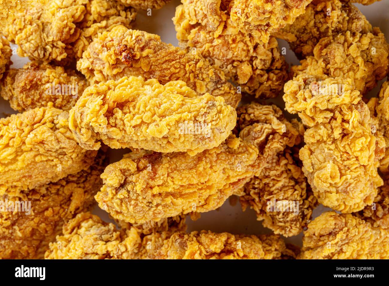 Closeup on fried chicken wings Stock Photo Alamy