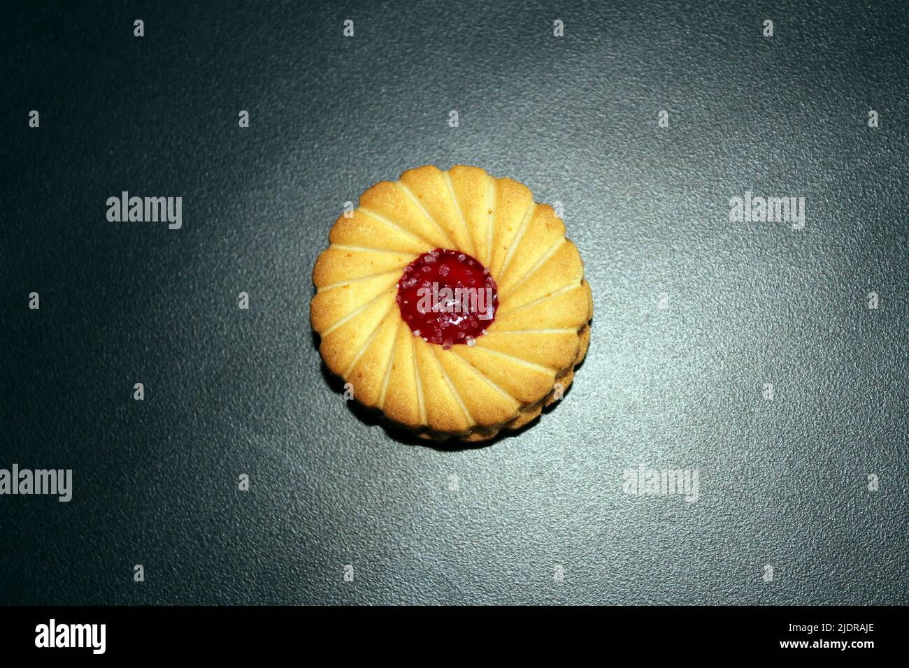 cookie isolated on black background Stock Photo