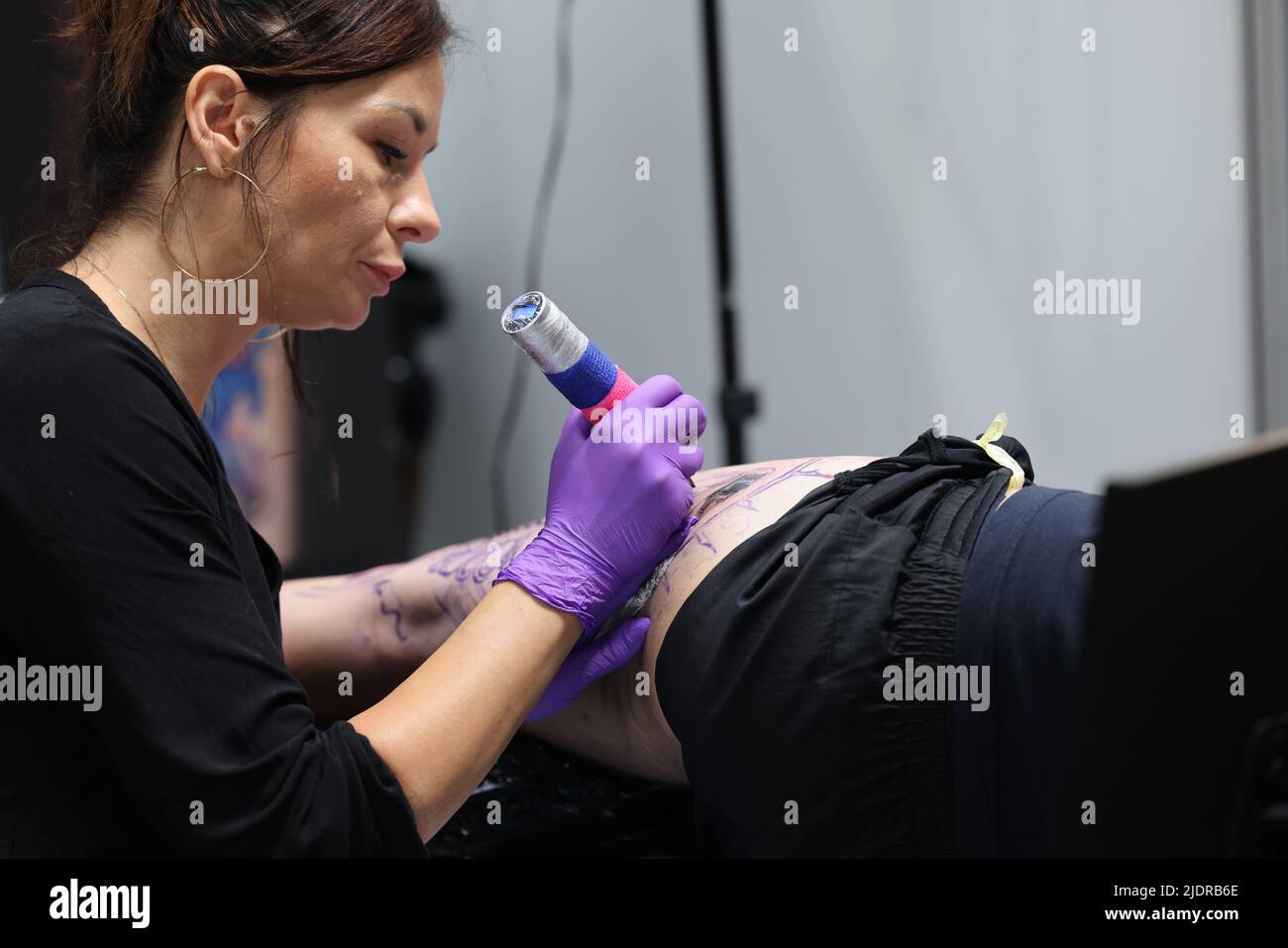 Krakow, Poland - June 11, 2022: 15th Tattoofest in Cracow. One of the ...