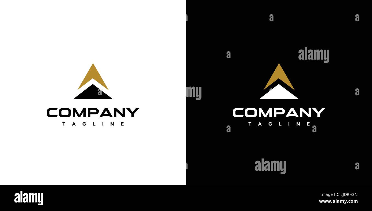 Modern and strong AW letter initials logo design Stock Vector