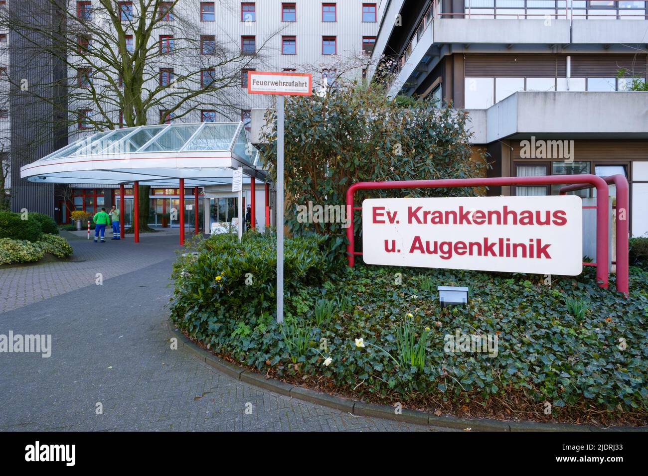 Evangelian hospital at Mülheim an der Ruhr Stock Photo