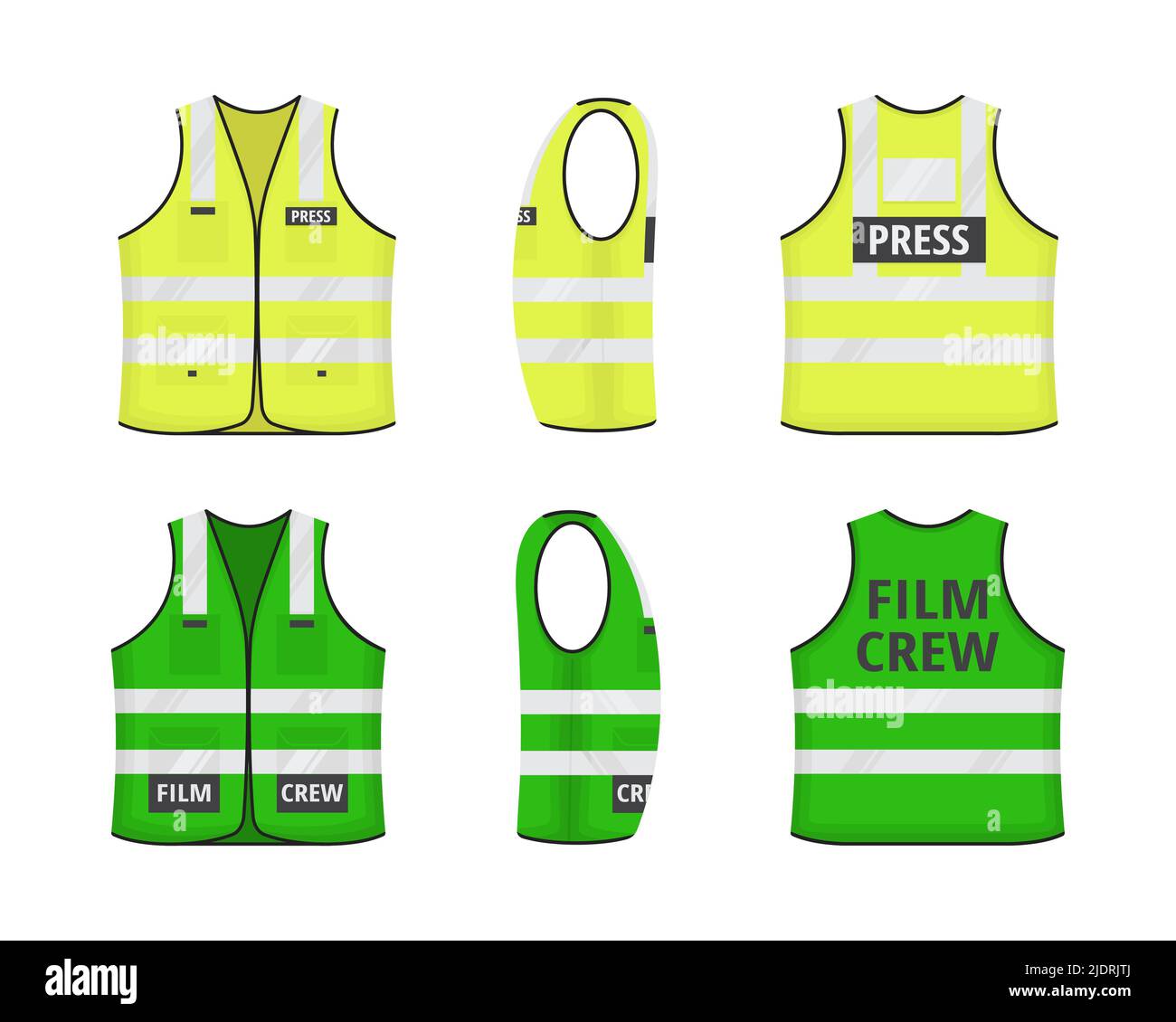 Premium Vector  Safety reflective vest icon sign flat style