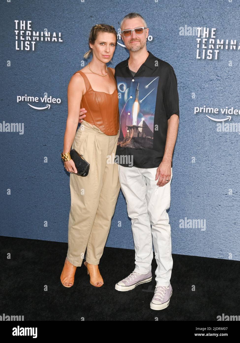 June 22, 2022, Hollywood, California, USA: Natasha Halevi and Sean Gunn