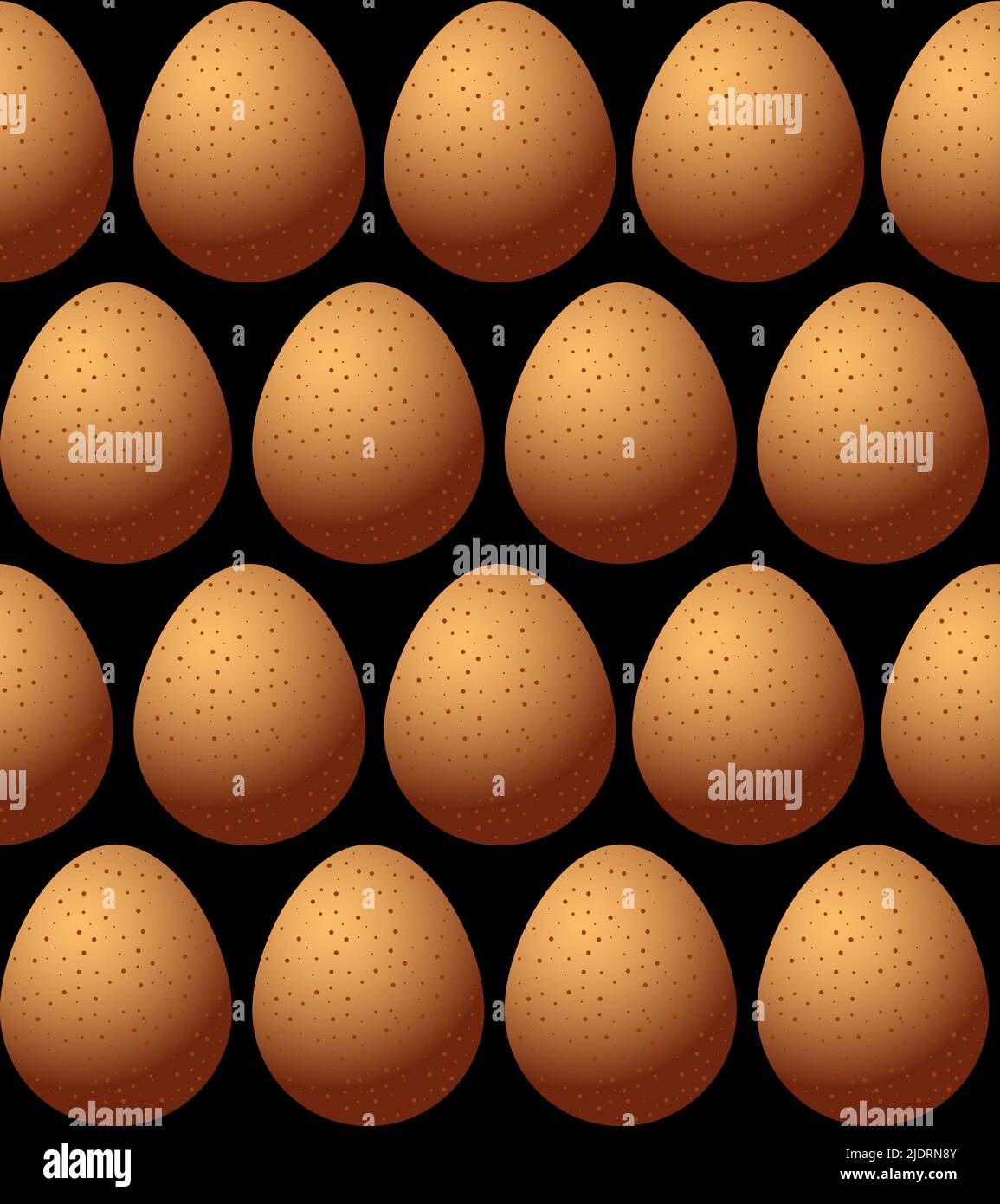 Chicken eggs brown with spots, symmetrically located. Seamless pattern ...