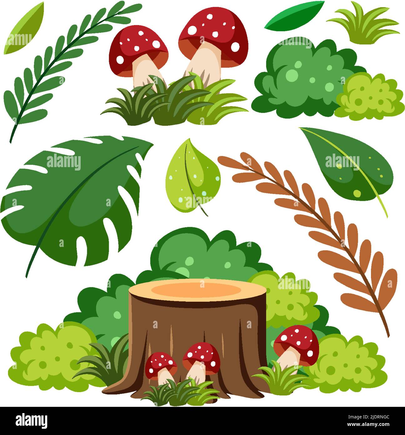 Various plants seamless pattern illustration Stock Vector Image & Art ...