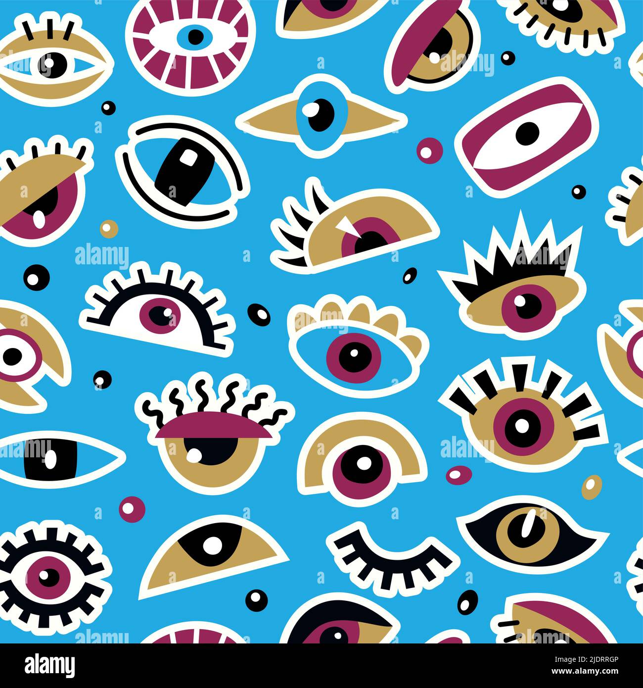Eyes pattern. Colorful optical symbols eyes focused lens recent vector