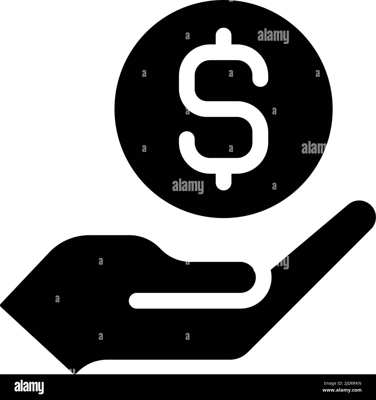 Hand coin clipart Black and White Stock Photos & Images - Alamy