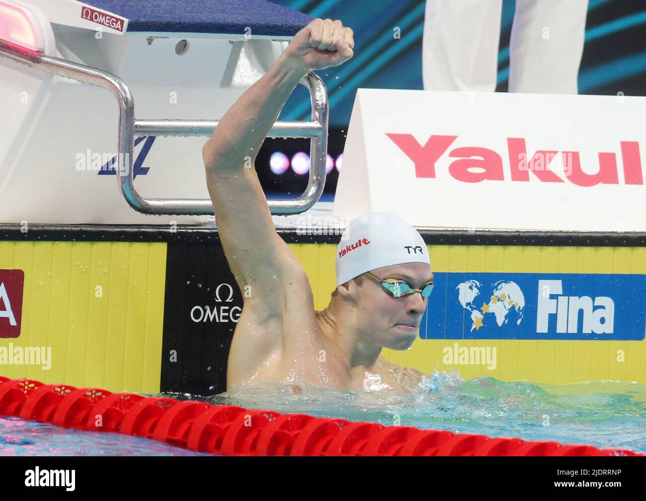Leon Marchand Of France Gold Medal 200 M Medley Men During The 19th