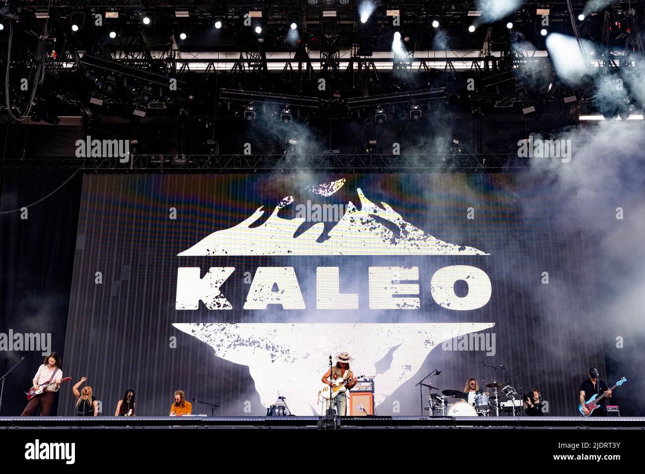 Landgraaf, Netherlands 18 june 2022 Kaleo live at Pinkpop Festival 2022 © Roberto Finizio/ Alamy Stock Photo