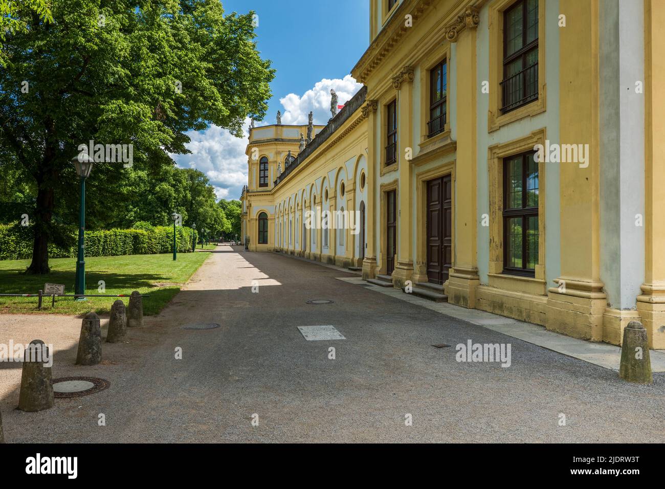 Rear view of the baroque orangery in Kassel, Hesse, Germany Stock Photo
