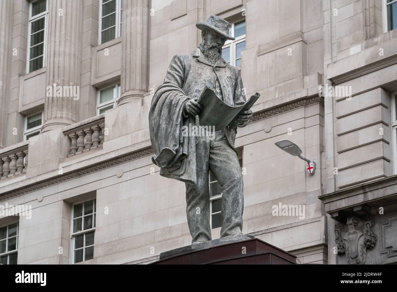 The statue of James Henry Greathead, designed by James Butler, is