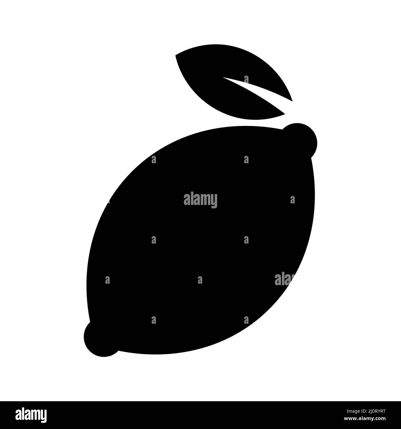 Lemon vector icon isolated on white background Stock Vector Image & Art ...