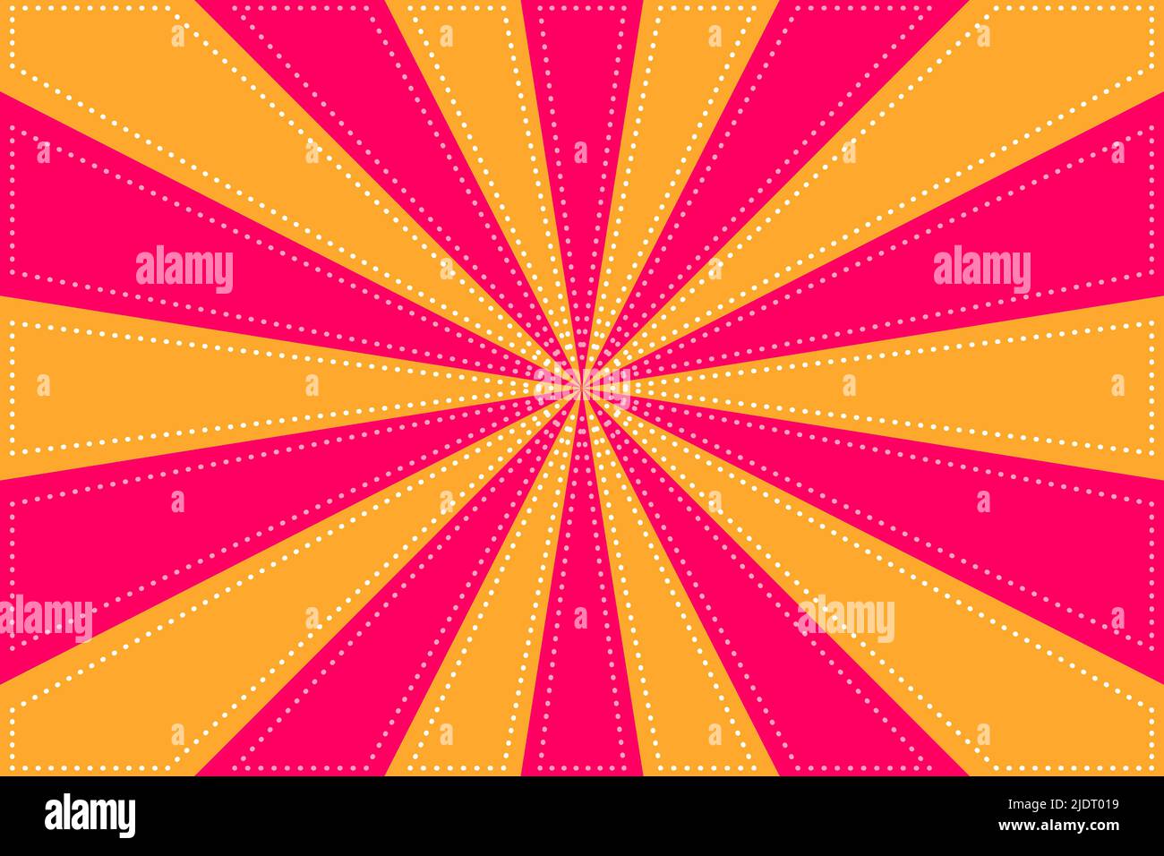Pink and Orange Sunburst Pattern Background. Ray radial star with back