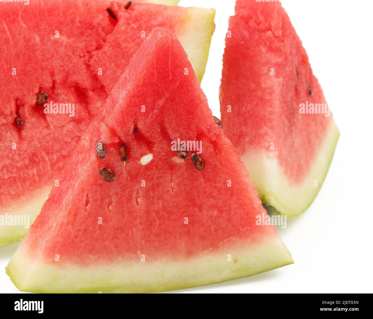 Watermelon in part on isolated background Stock Photo