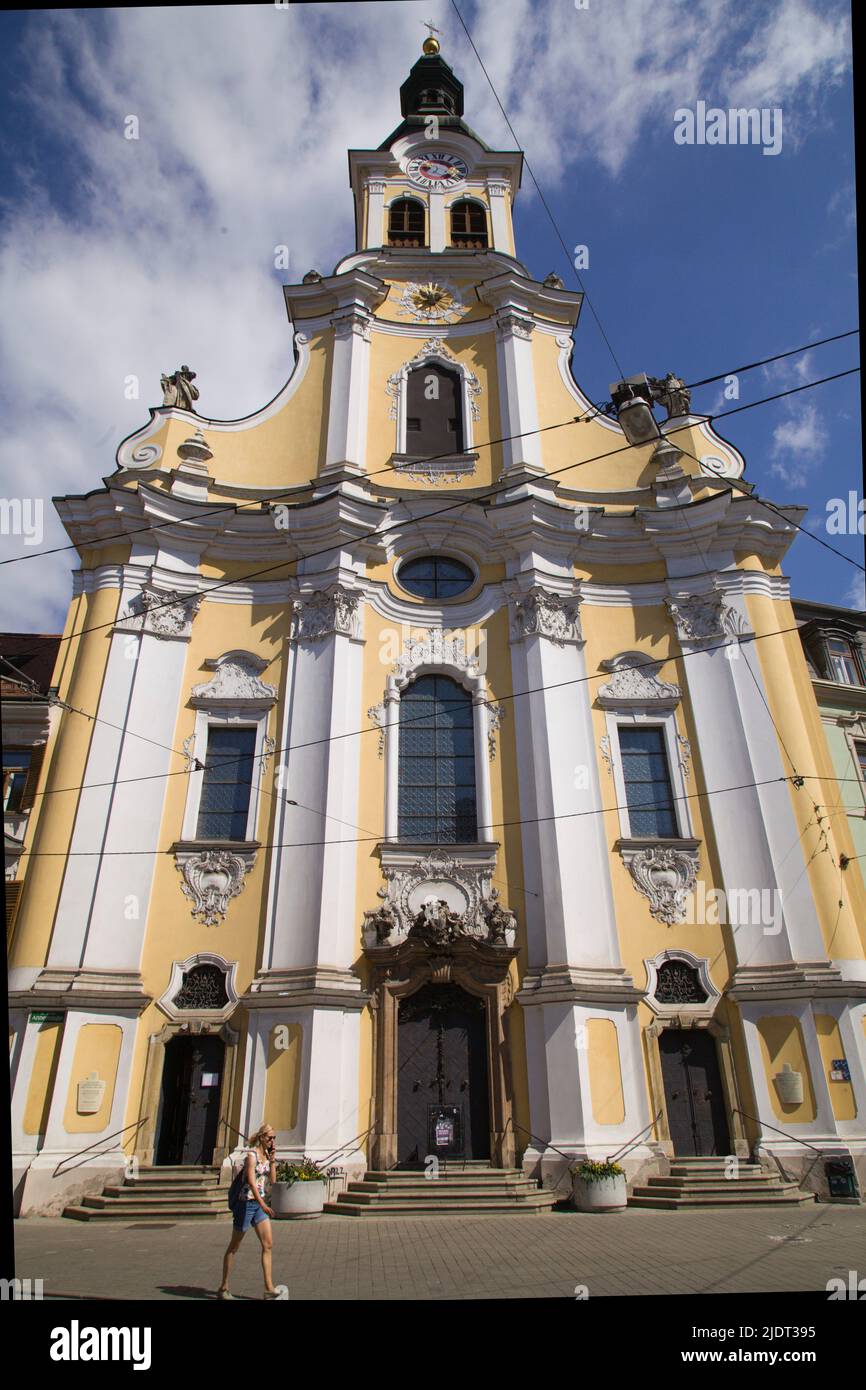 Austria, Styria, Graz, Garnisonskirche, church, Stock Photo