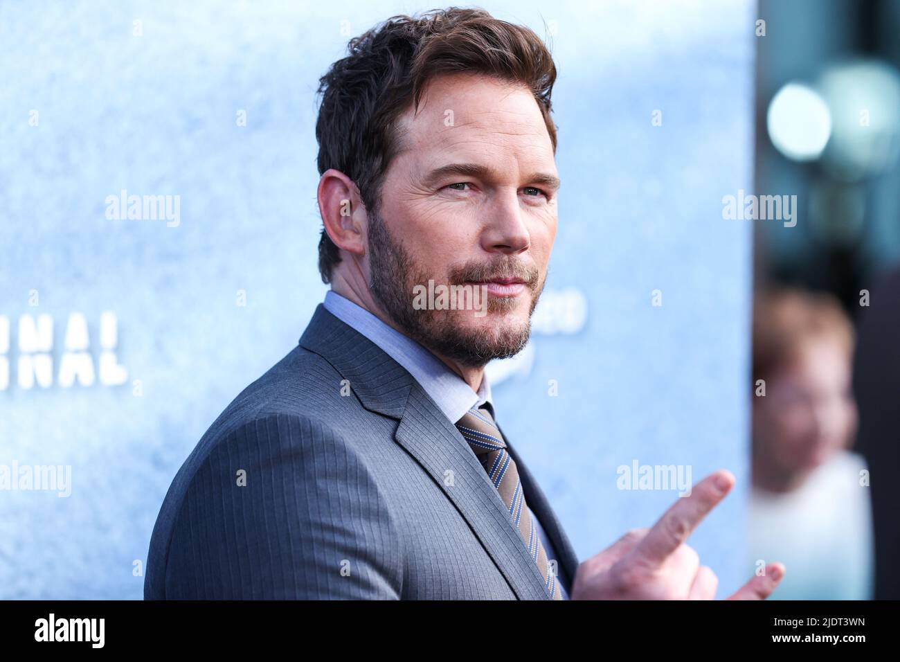 LOS ANGELES, CALIFORNIA, USA - JUNE 22: American actor Chris Pratt arrives at the Los Angeles Premiere Of Amazon Prime Video's 'The Terminal List' Season 1 held at the Directors Guild of America Theater Complex on June 22, 2022 in Los Angeles, California, United States. (Photo by Xavier Collin/Image Press Agency) Stock Photo