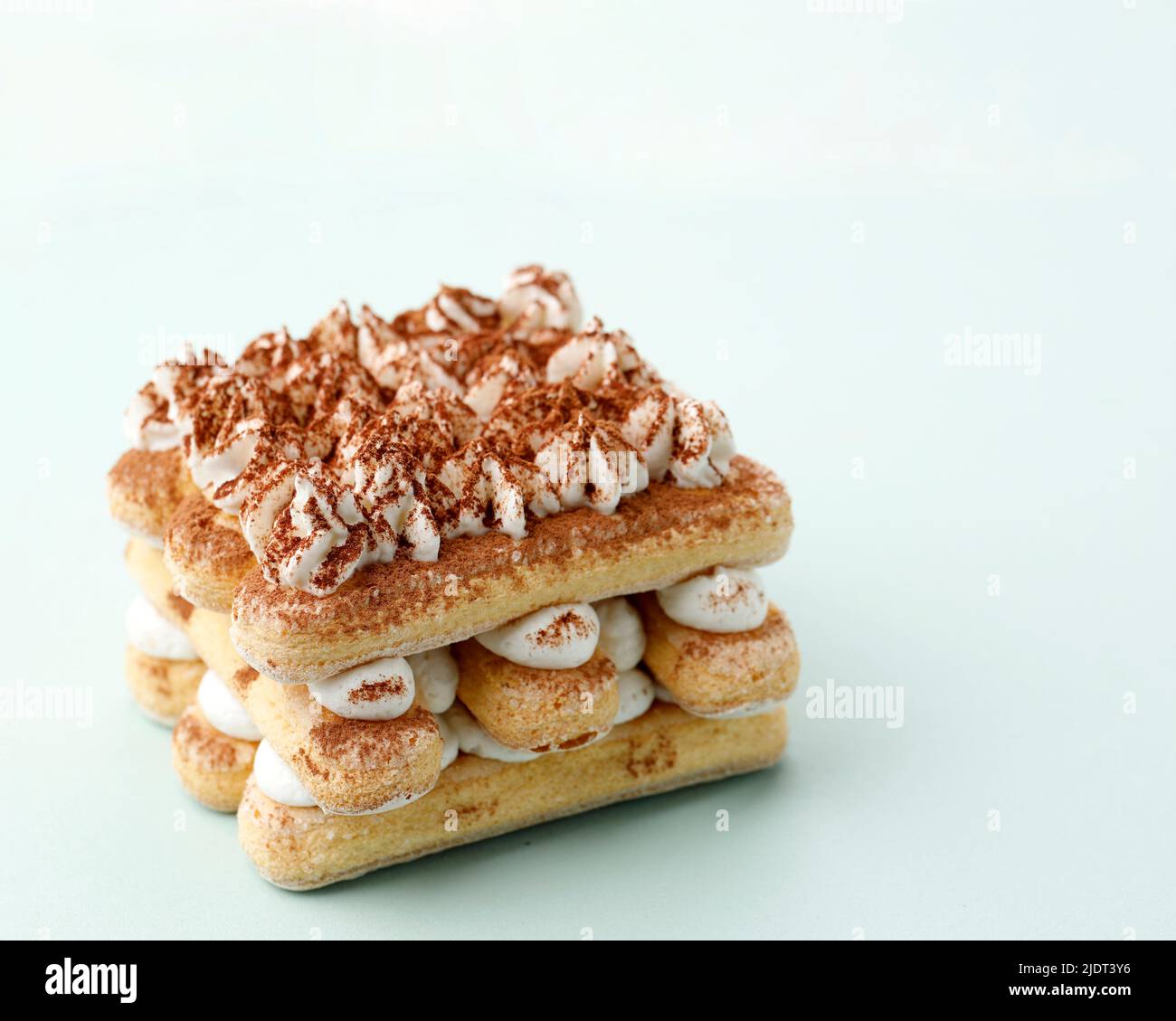 Tiramisu. Traditional Italian Layered Dessert. Mascarpone and Coffee