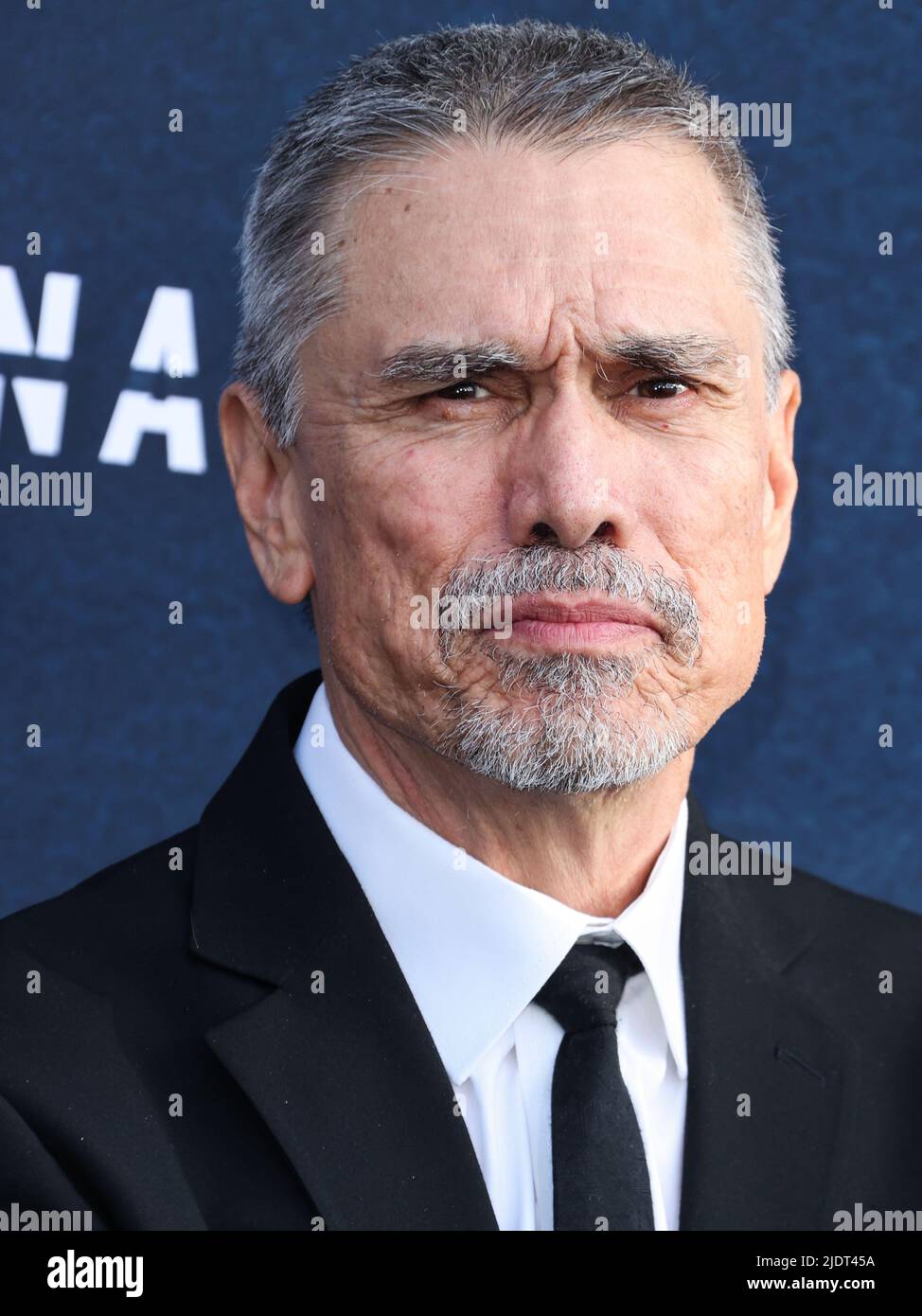 Los Angeles, United States. 22nd June, 2022. LOS ANGELES, CALIFORNIA, USA - JUNE 22: American actor Marco Rodríguez (Marco Rodriguez) arrives at the Los Angeles Premiere Of Amazon Prime Video's 'The Terminal List' Season 1 held at the Directors Guild of America Theater Complex on June 22, 2022 in Los Angeles, California, United States. (Photo by Xavier Collin/Image Press Agency) Credit: Image Press Agency/Alamy Live News Stock Photo