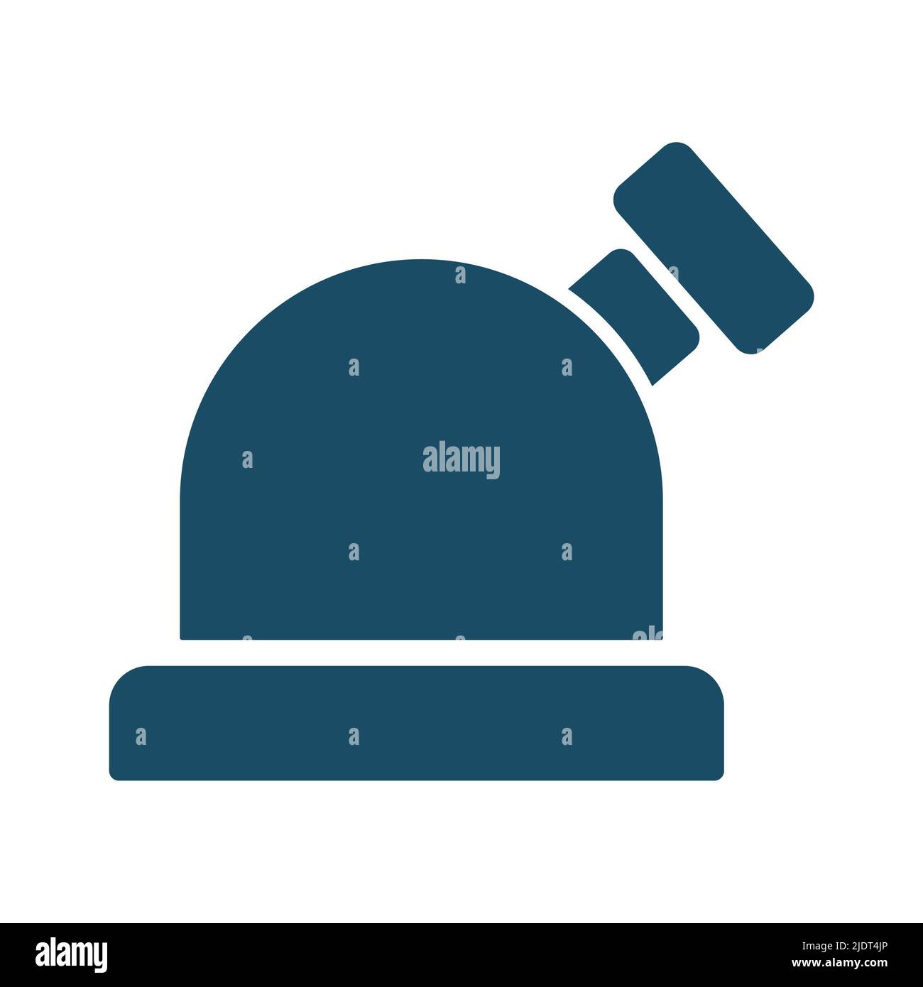 High quality dark blue observatory icon. Pictogram, icon set ...