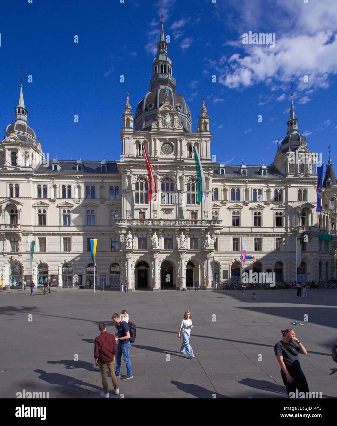 Austria, Styria, Graz, City Hall, Town Hall, Stock Photo