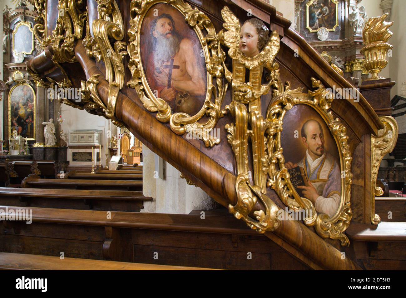 Austria, Styria, Graz, Dom, Cathedral, interior, Stock Photo