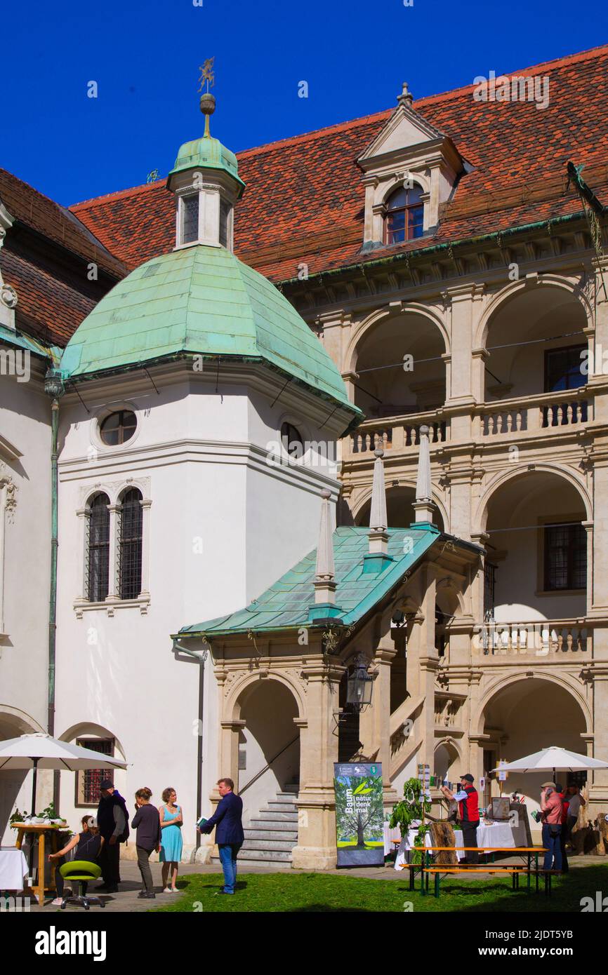 Austria, Styria, Graz, Landhaus, courtyard, people, Stock Photo