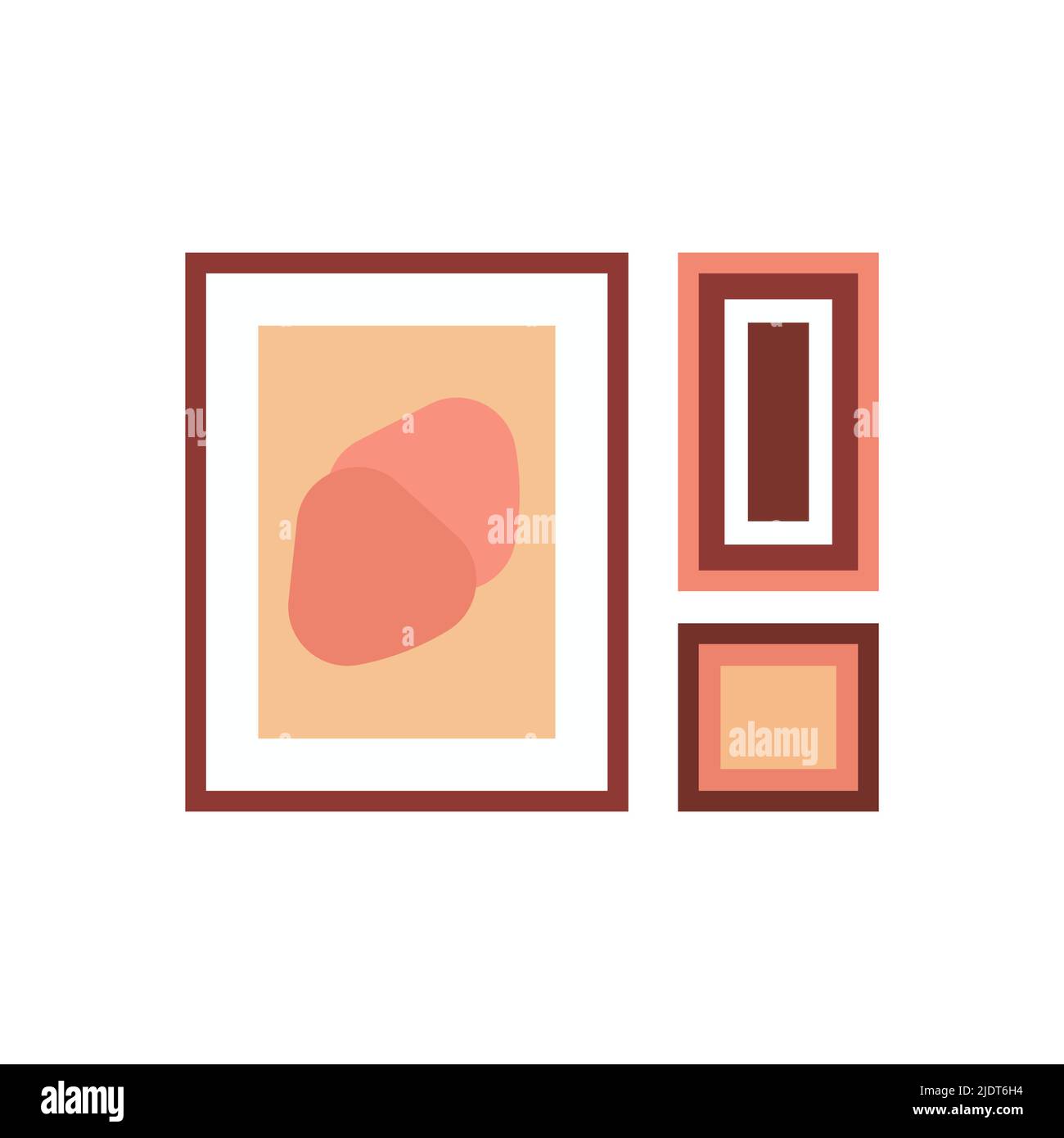 Museum exhibit art vector illustration and gallery history culture flat ...