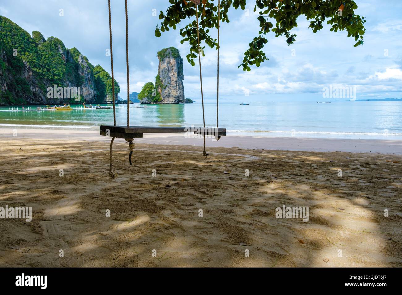 Aonang Krabi Thailand, Pai plong beach during rain season in Thailand