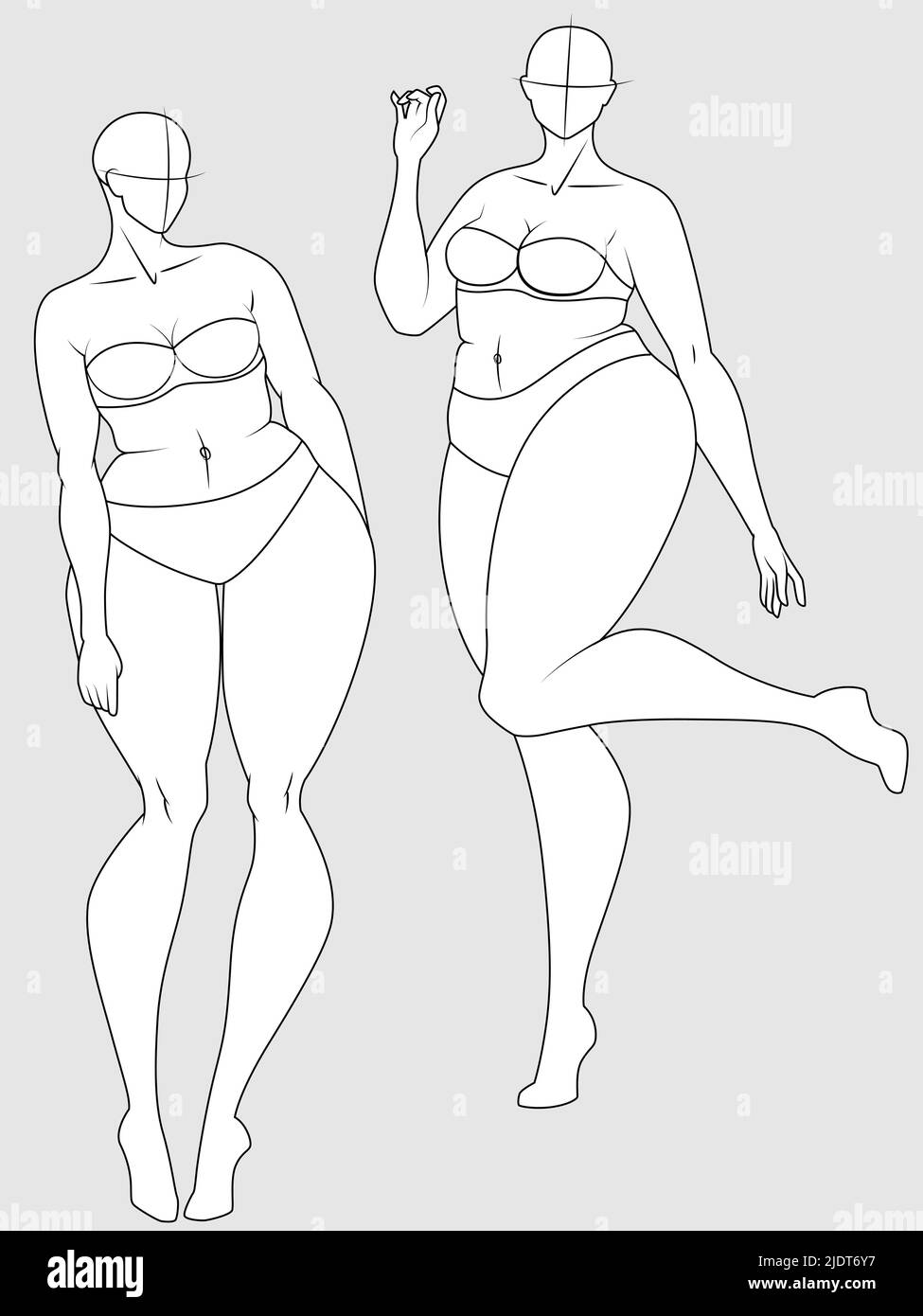 Curvy body type Black and White Stock Photos & Images - Alamy