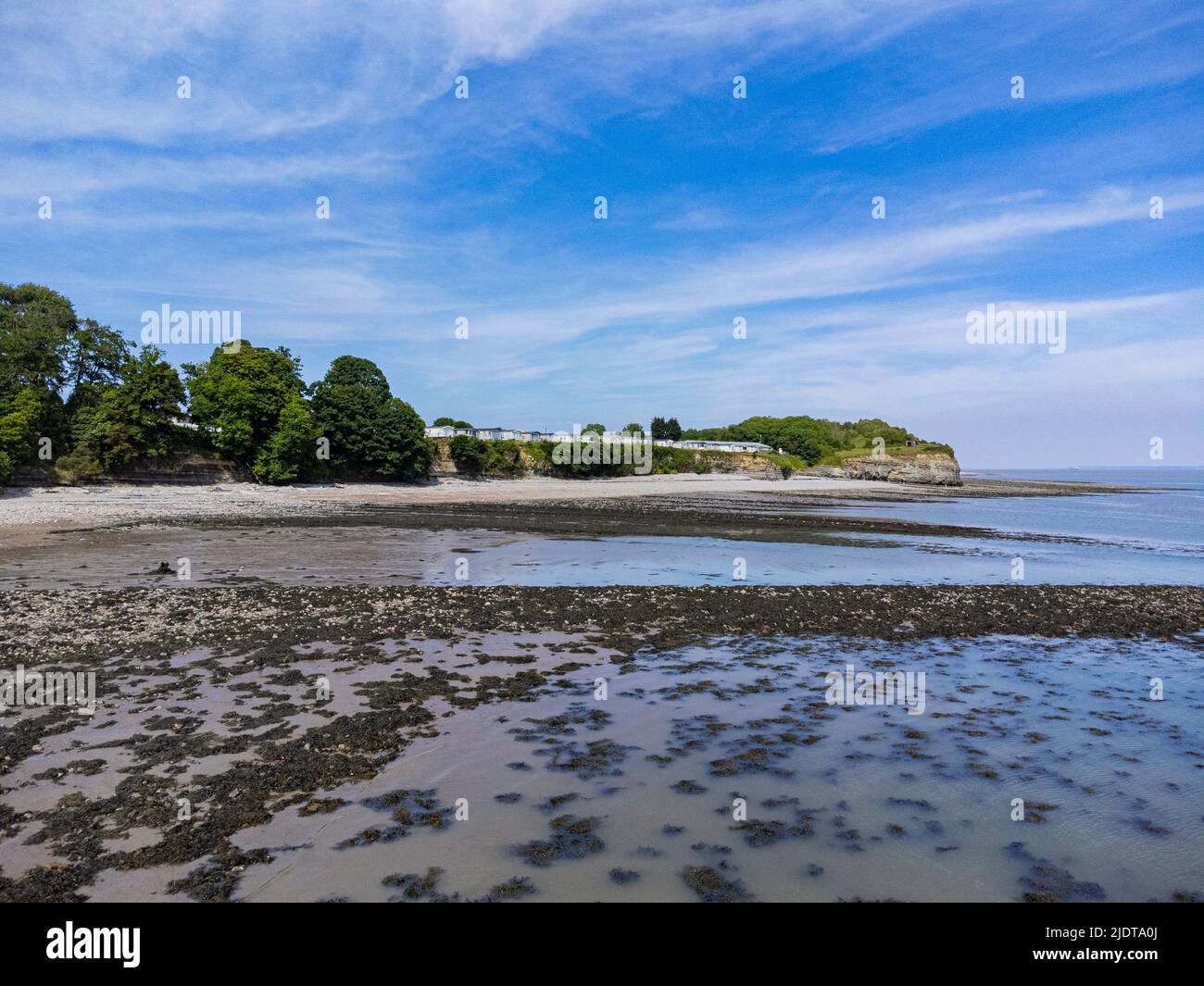 Aerial views of St Mary's Well Bay Stock Photo Alamy
