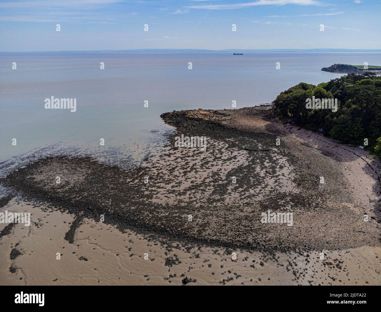 Aerial views of St Mary's Well Bay Stock Photo Alamy
