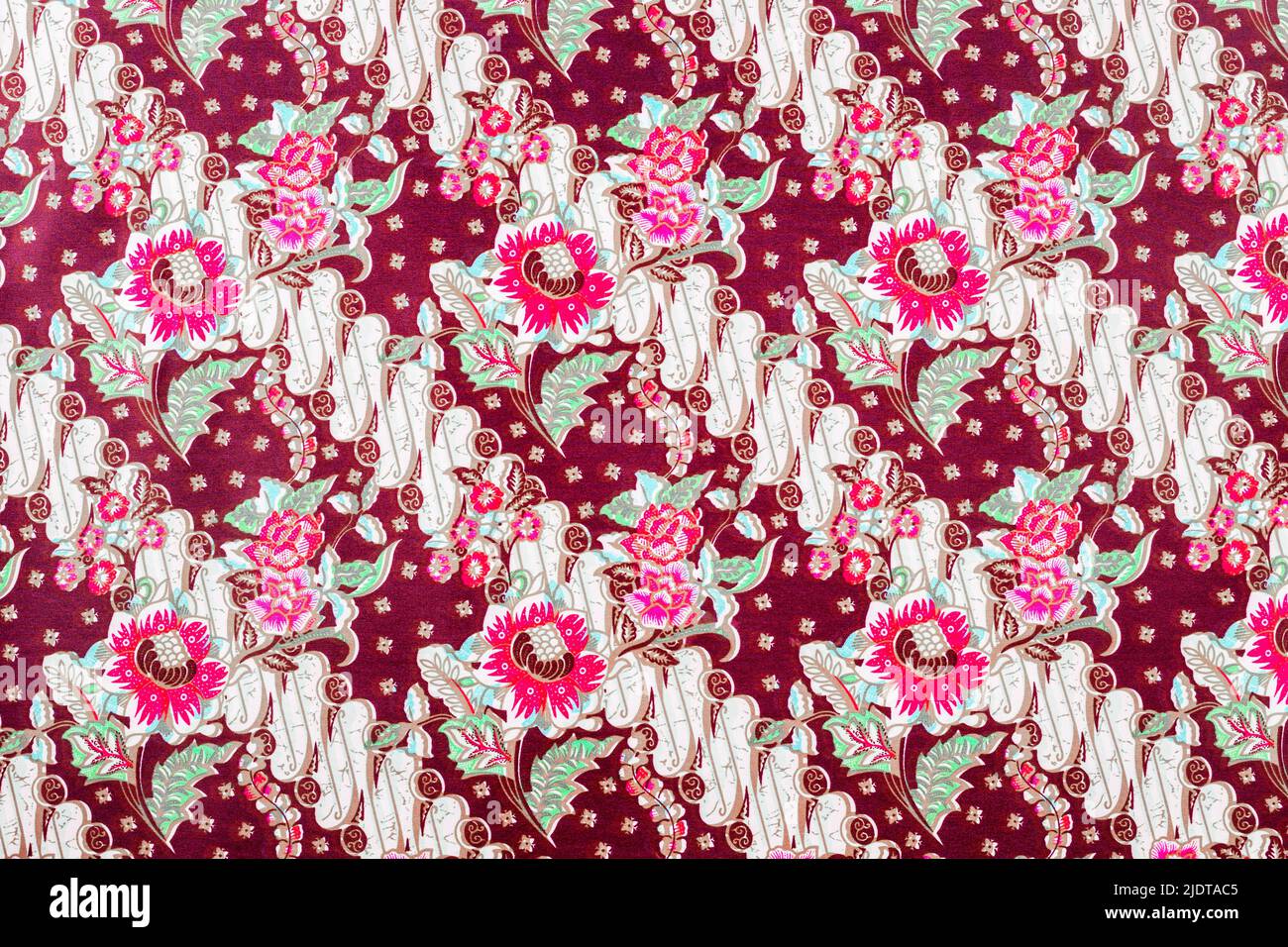 The Batik sarong pattern background in Thailand, traditional batik ...