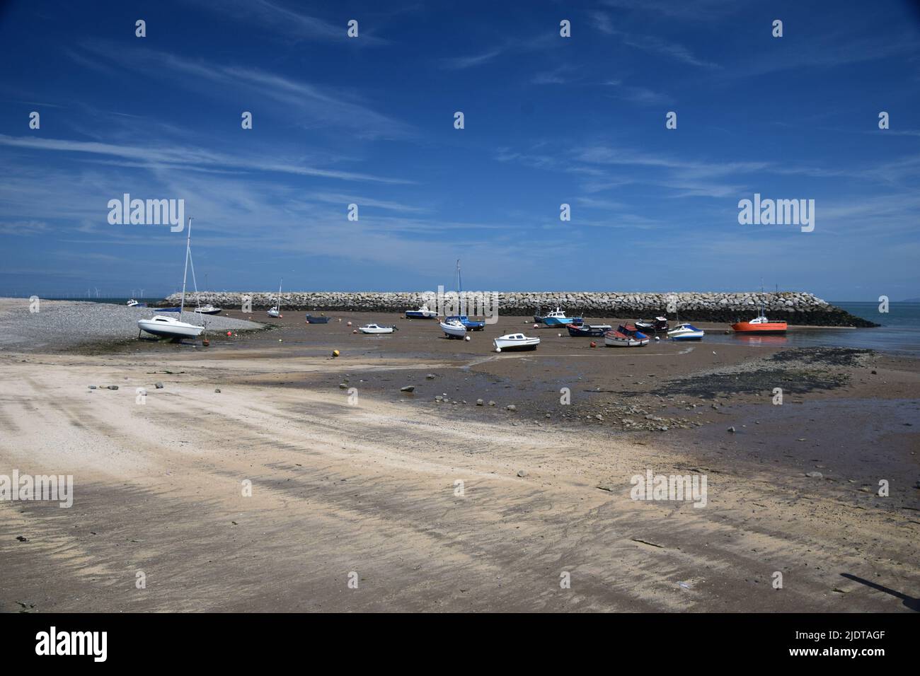 Big sky at the seaside. Rhos 0n Sea North Wales Stock Photo - Alamy