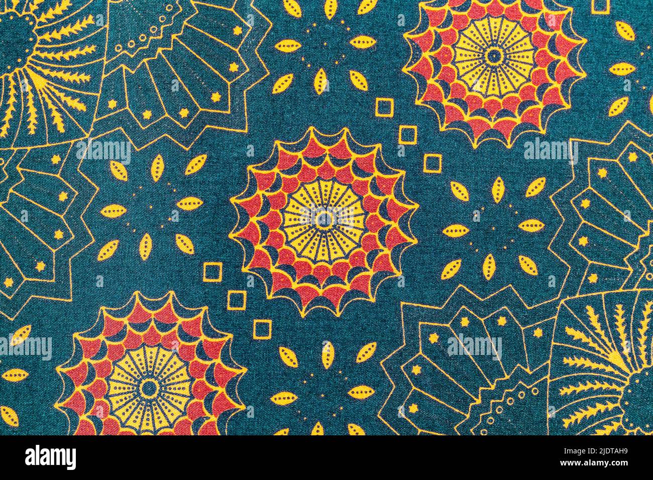 The Batik sarong pattern background in Thailand, traditional batik ...