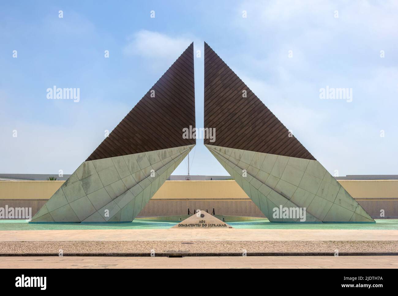 Belem, Lisbon, Portugal - June 23, 2018: National memorial monument to the Portuguese soldiers fallen in Africa during the 1961-1975 (Aos Combatentes Stock Photo