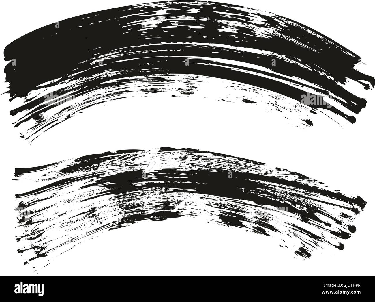 Flat Fan Brush Regular Curved Background High Detail Abstract Vector