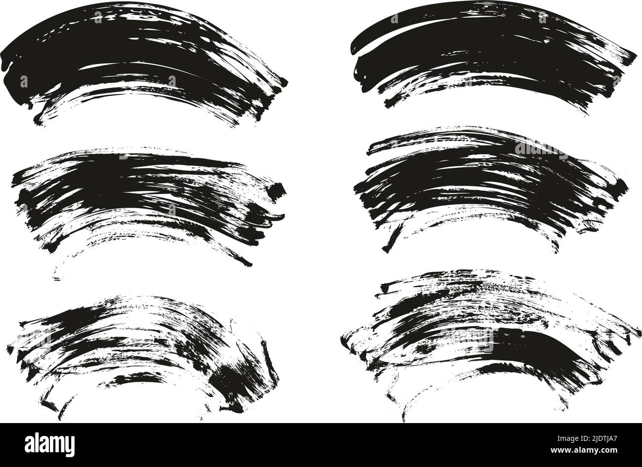 Flat Fan Brush Regular Curved Background High Detail Abstract Vector