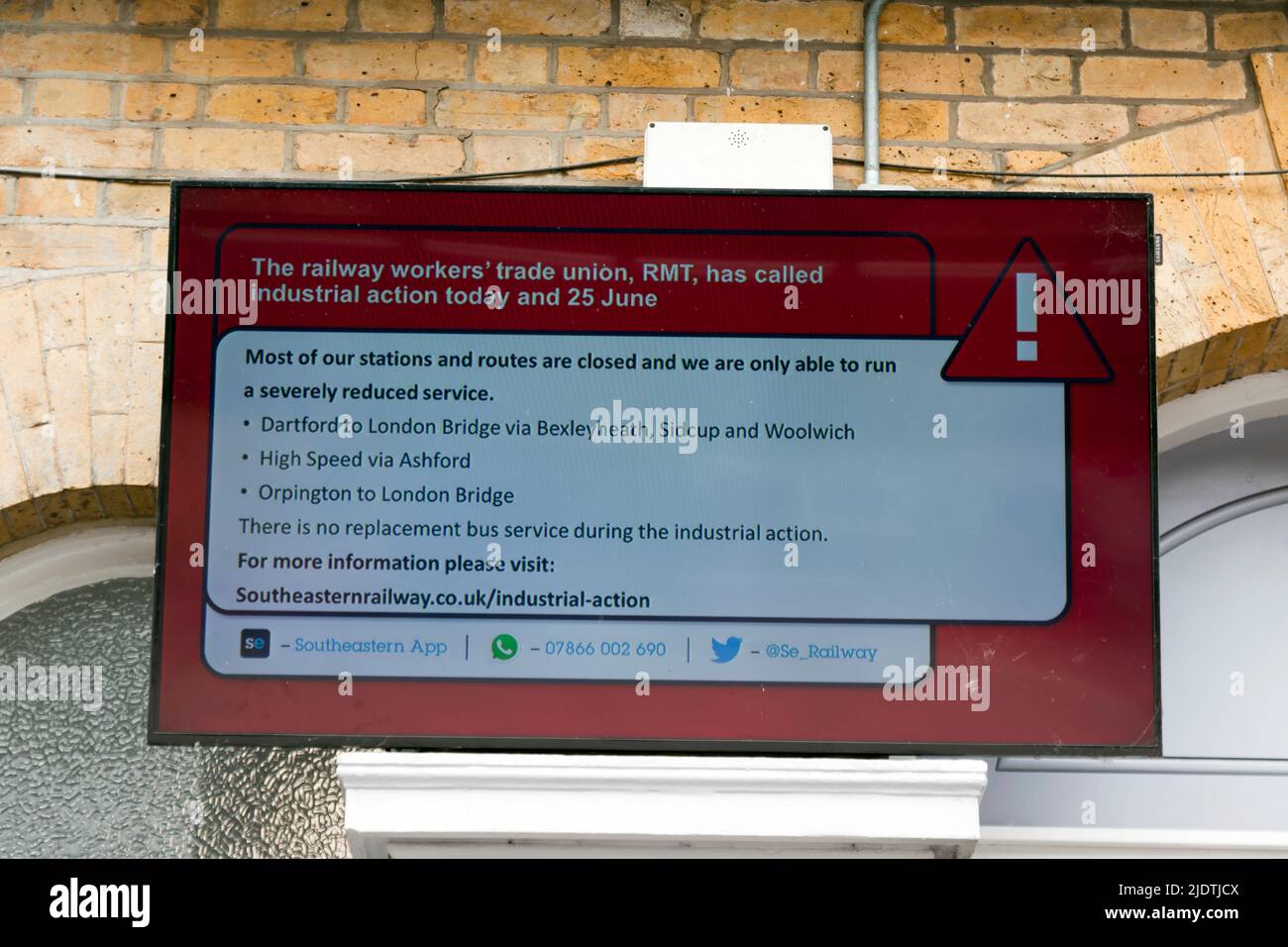 Railway station emergency information hires stock photography and