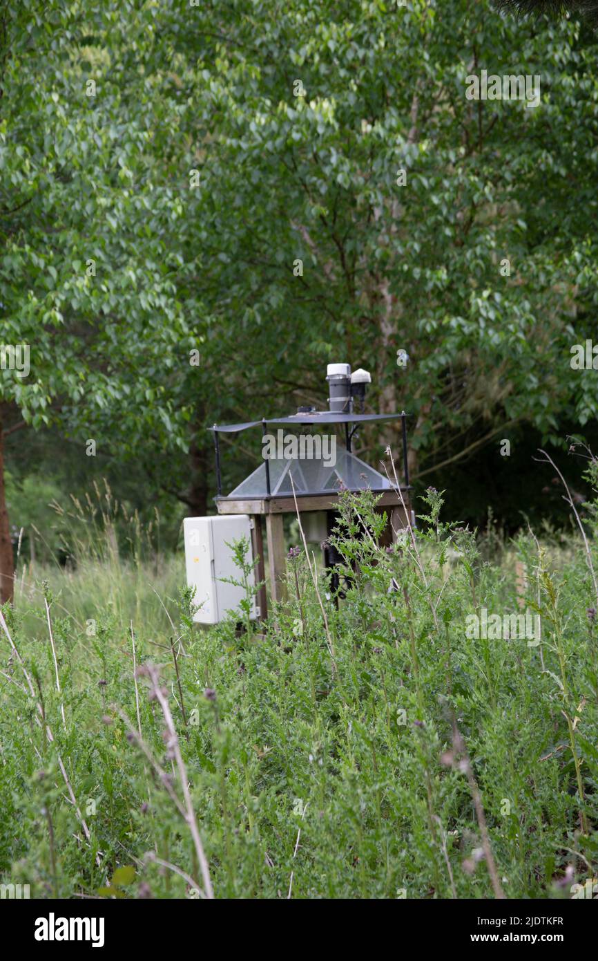 Moth and nightflying insect trap on the Rothamsted Estate, Harpenden