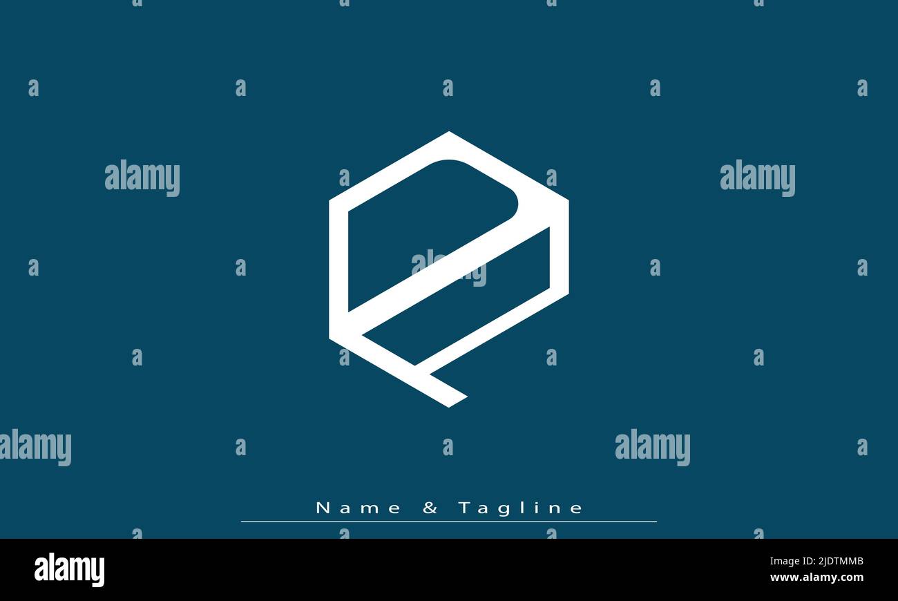 Alphabet letters Initials Monogram logo DP , PD Stock Vector