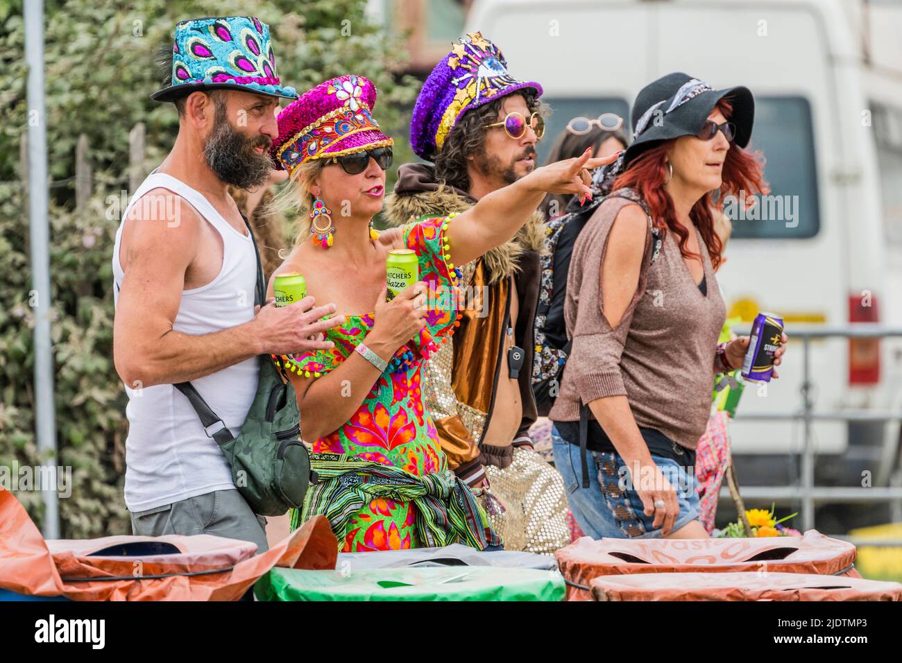 Glastonbury UK. 23rd June 2022. Big Hats The 50th 2022