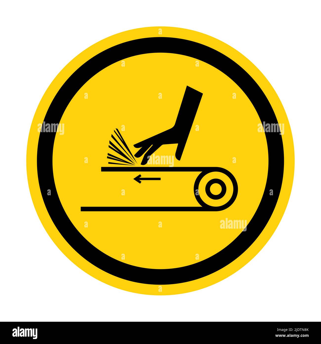 Hand Abrasion Belt Drive Symbol Sign Isolate on White Background,Vector