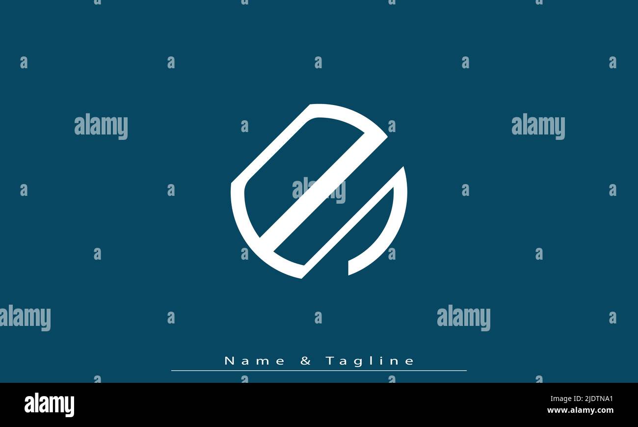 Alphabet letters Initials Monogram logo DS , SD Stock Vector