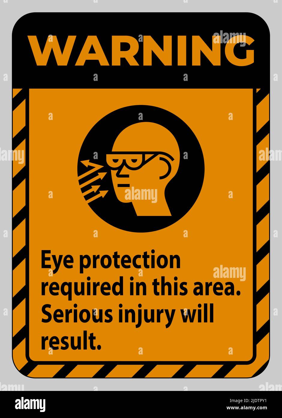 Warning sign head injury Stock Vector Images Alamy