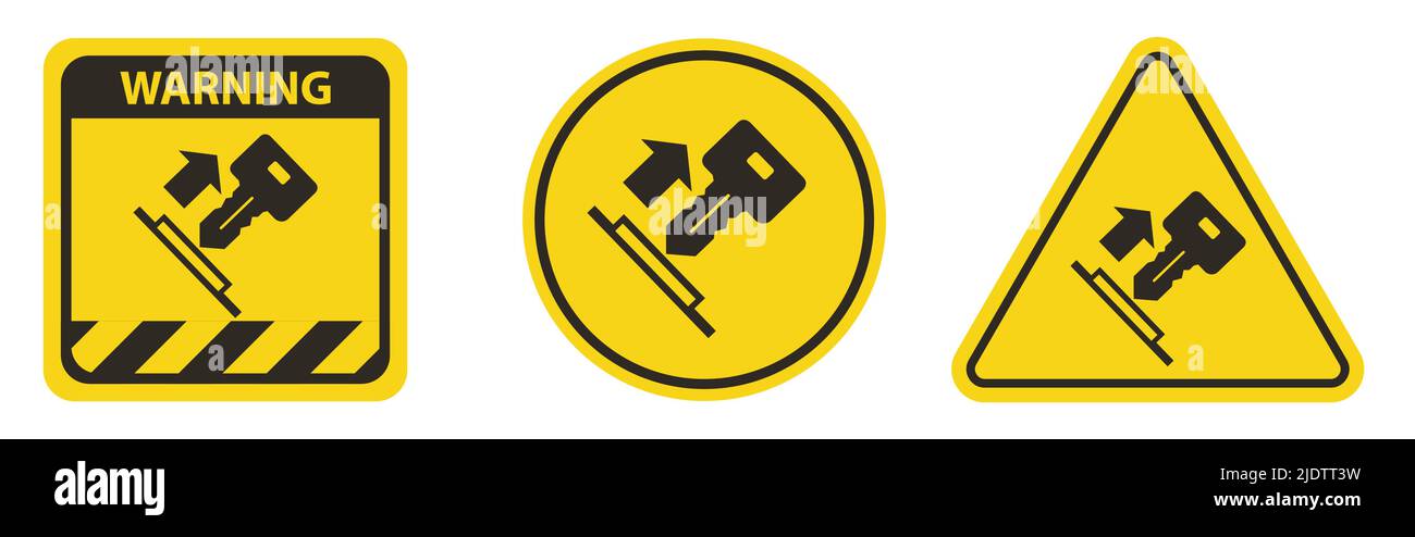 Pull Key Symbol Sign Isolate On White Background,Vector Illustration EPS.10 Stock Vector