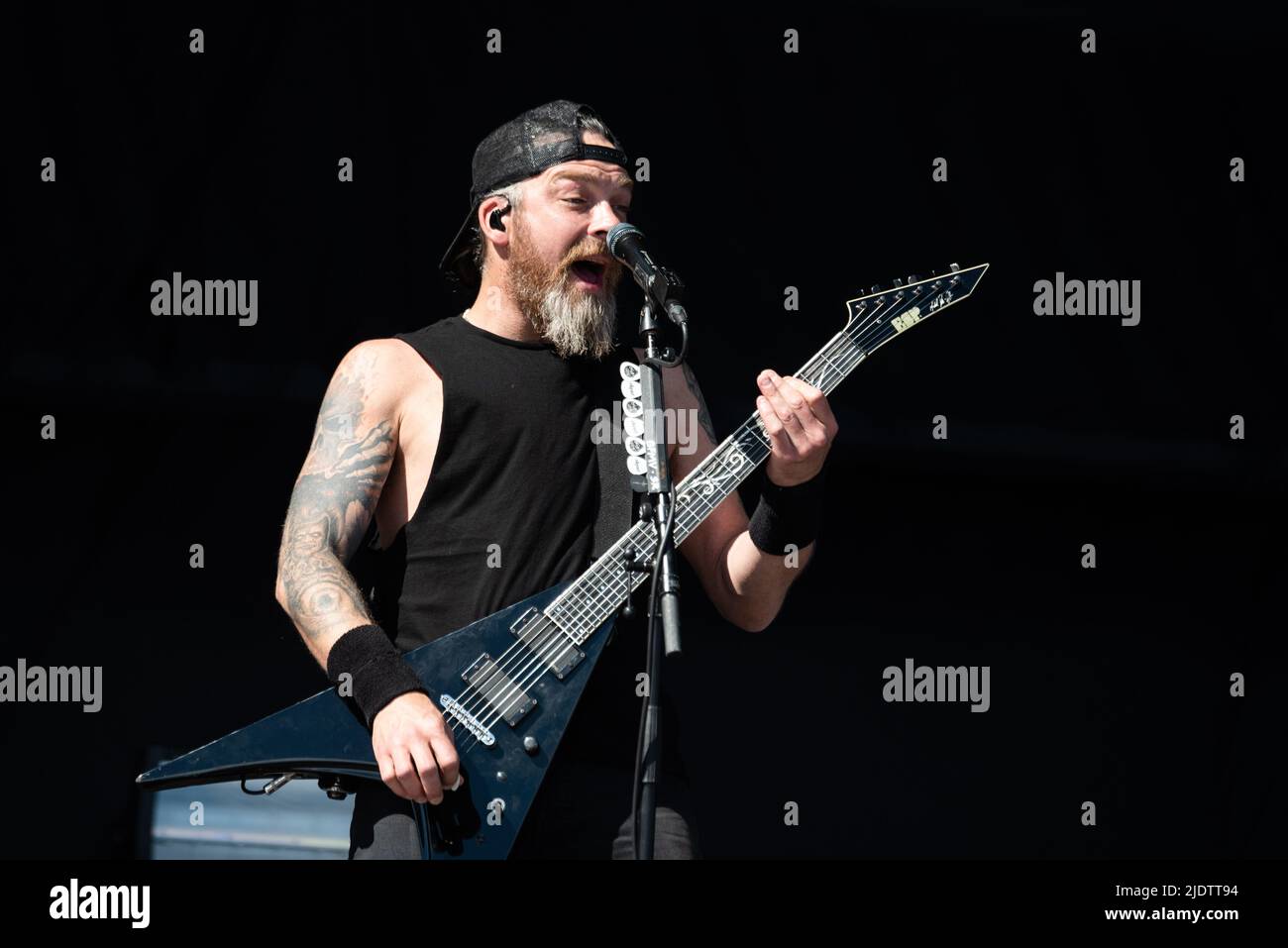 Oslo, Norway. 23rd June, 2022. The Welsh heavy metal band Bullet for My Valentine performs a