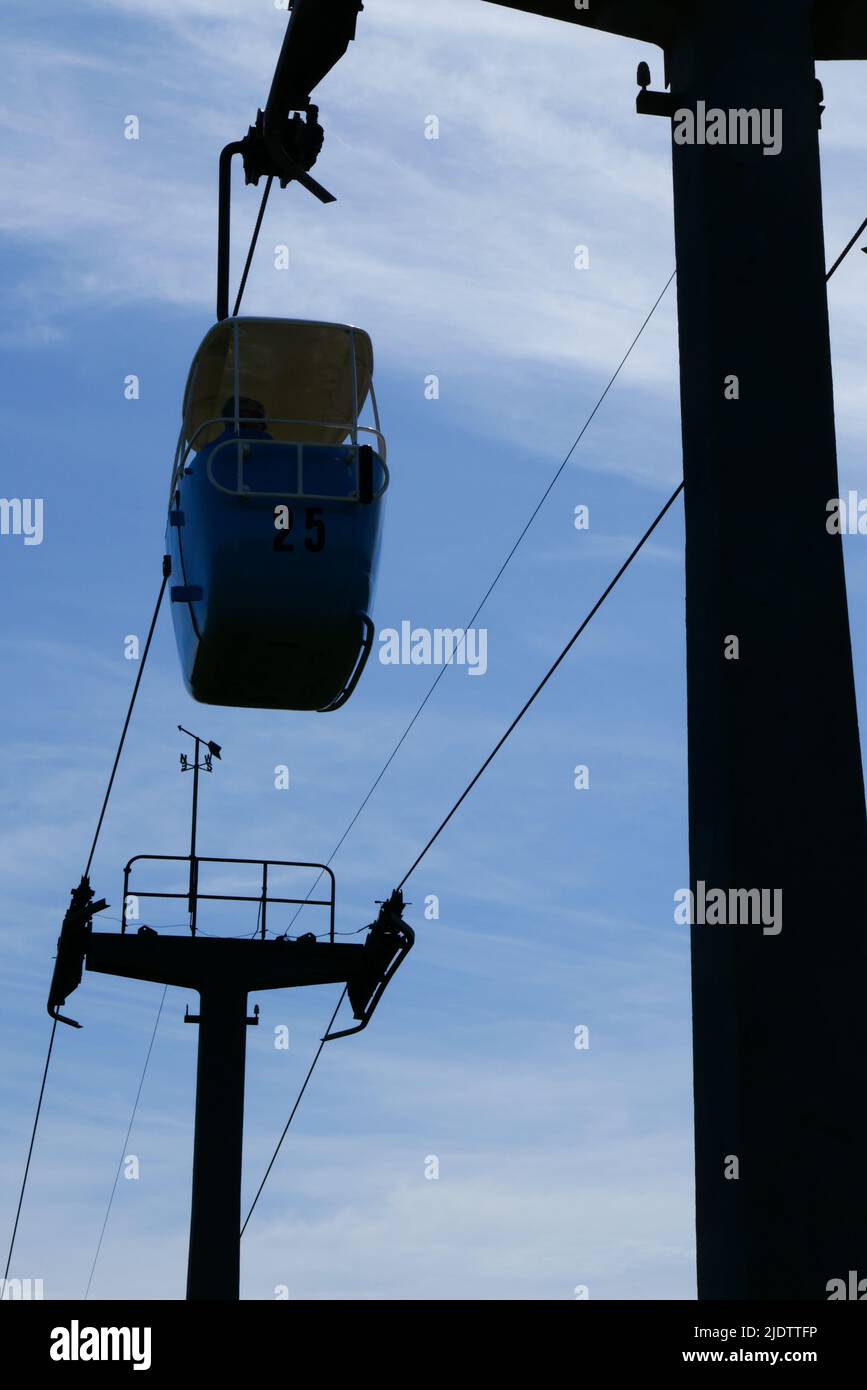 Llandudno cable cars, Great Orme, North Wales Stock Photo Alamy