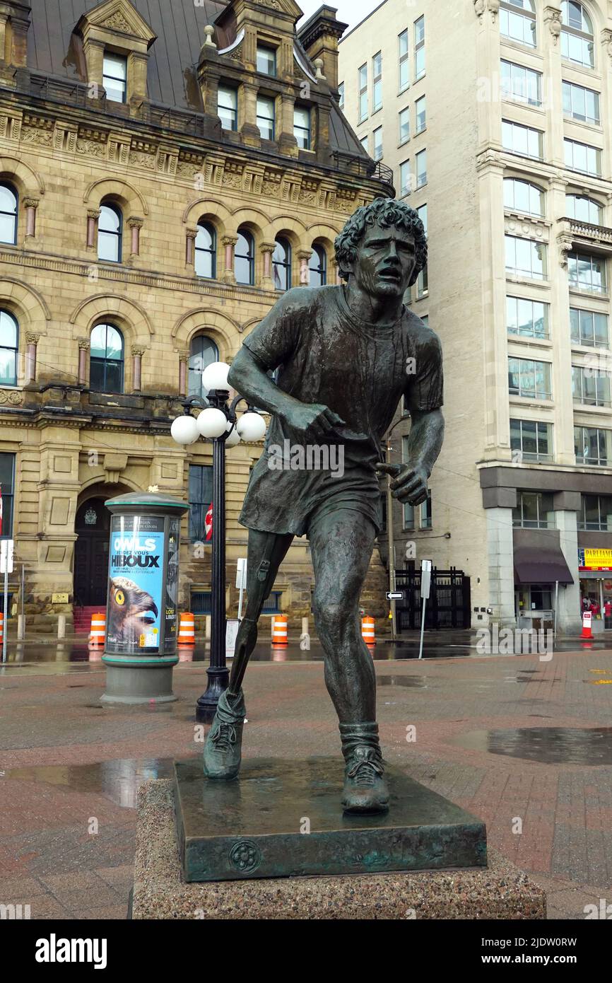 Terry Fox statue (Terrance Stanley Fox was a Canadian athlete
