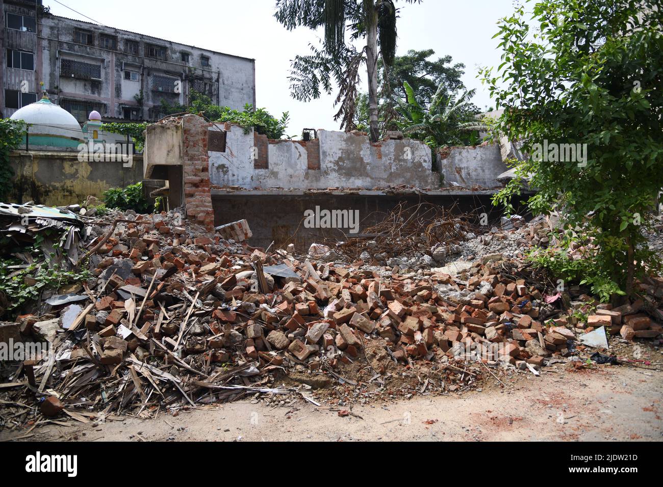 Demolished structure of Birla Industrial & Technological Museum. 19A